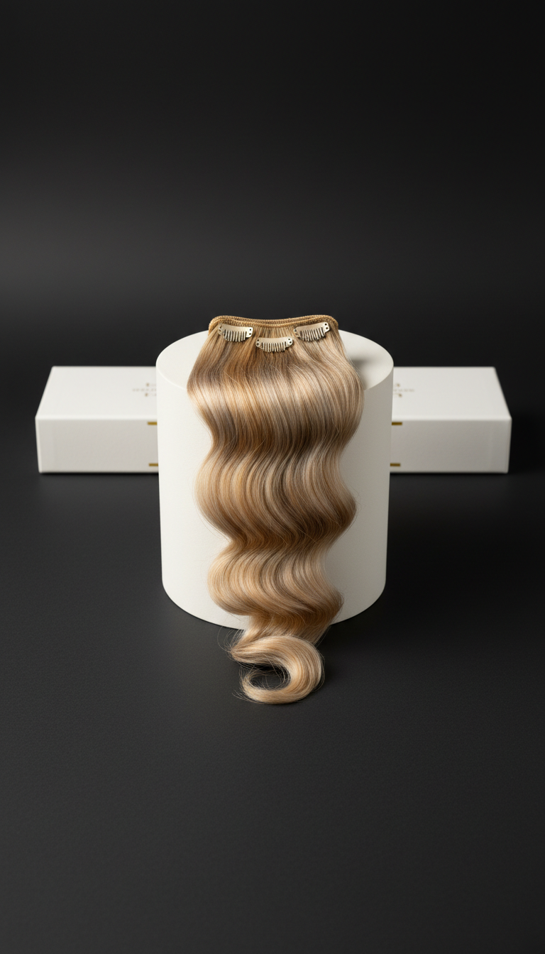 Extension clip-in bionde effetto seta