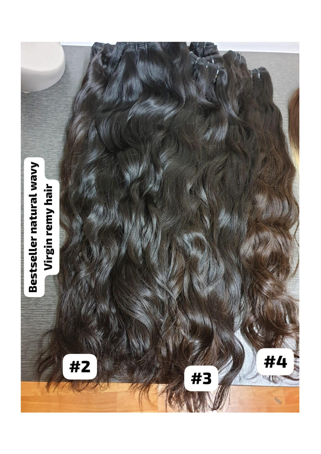 WAVY WEFT CHESTNUT NATURAL HAIR / CEPELLI ONDULATI TESSUTI CASTANO NATURALE